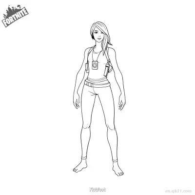 Free printable Flatfoot 02 Coloring Page - Free PDF Printable Fortnite Coloring Sheets coloring page